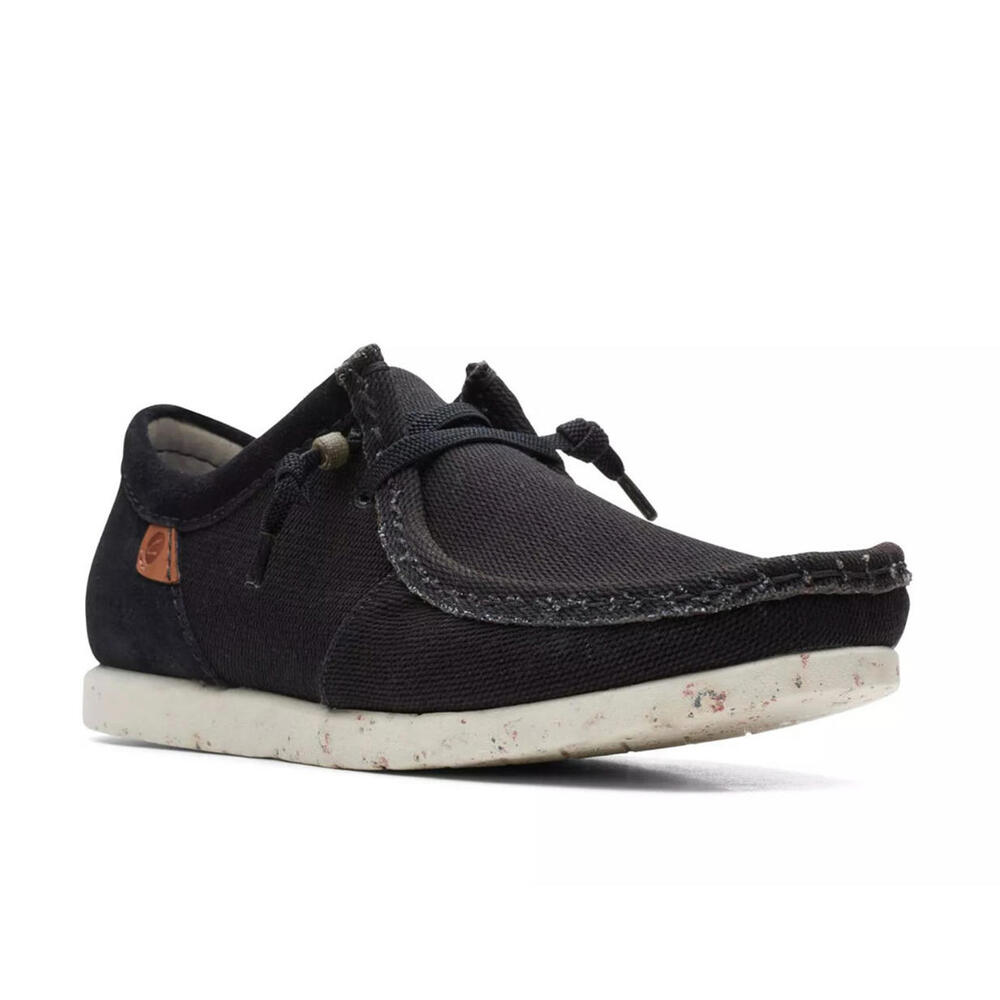 Men's Clarks ShacreLite Moc Black Combination Shoes 261 65210 Men's Size 8